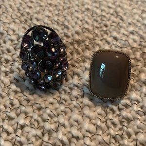 Two pack cocktail ring bundle